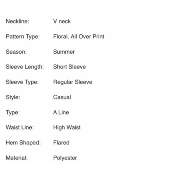 V NECK FLOWER PRINT A LINE DRESS - Picture 8 of 9